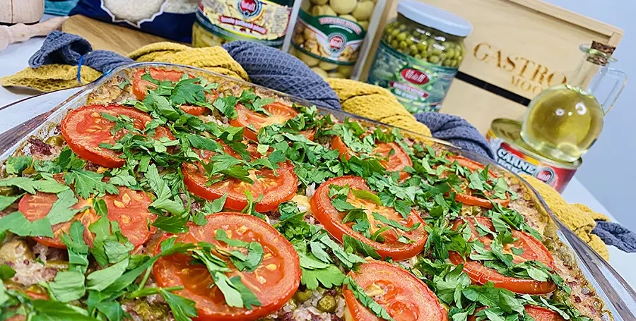Orez cu legume si  carne de porc